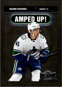 2021-22 Upper Deck Skybox Metal Universe Hockey Amped Up #AU-22 Quinn Hughes - Vancouver Canucks