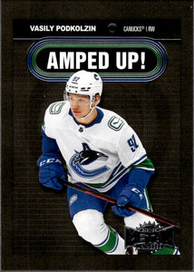 2021-22 Upper Deck Skybox Metal Universe Hockey Amped Up #AU-23 Vasily Podkolzin - Vancouver Canucks