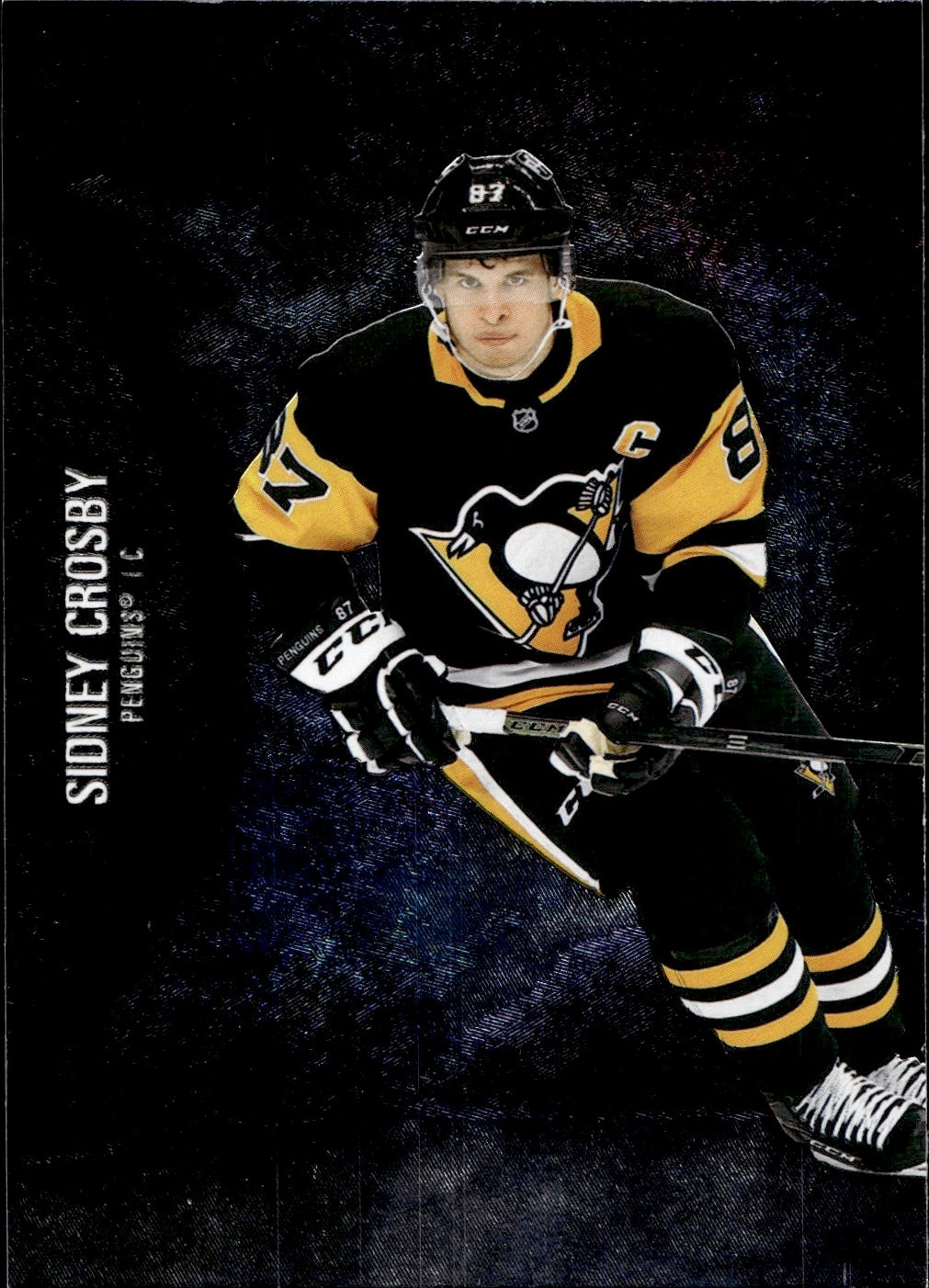 2021-22 Upper Deck Skybox Metal Universe Hockey Base #100 Sidney Crosby - Pittsburgh Penguins