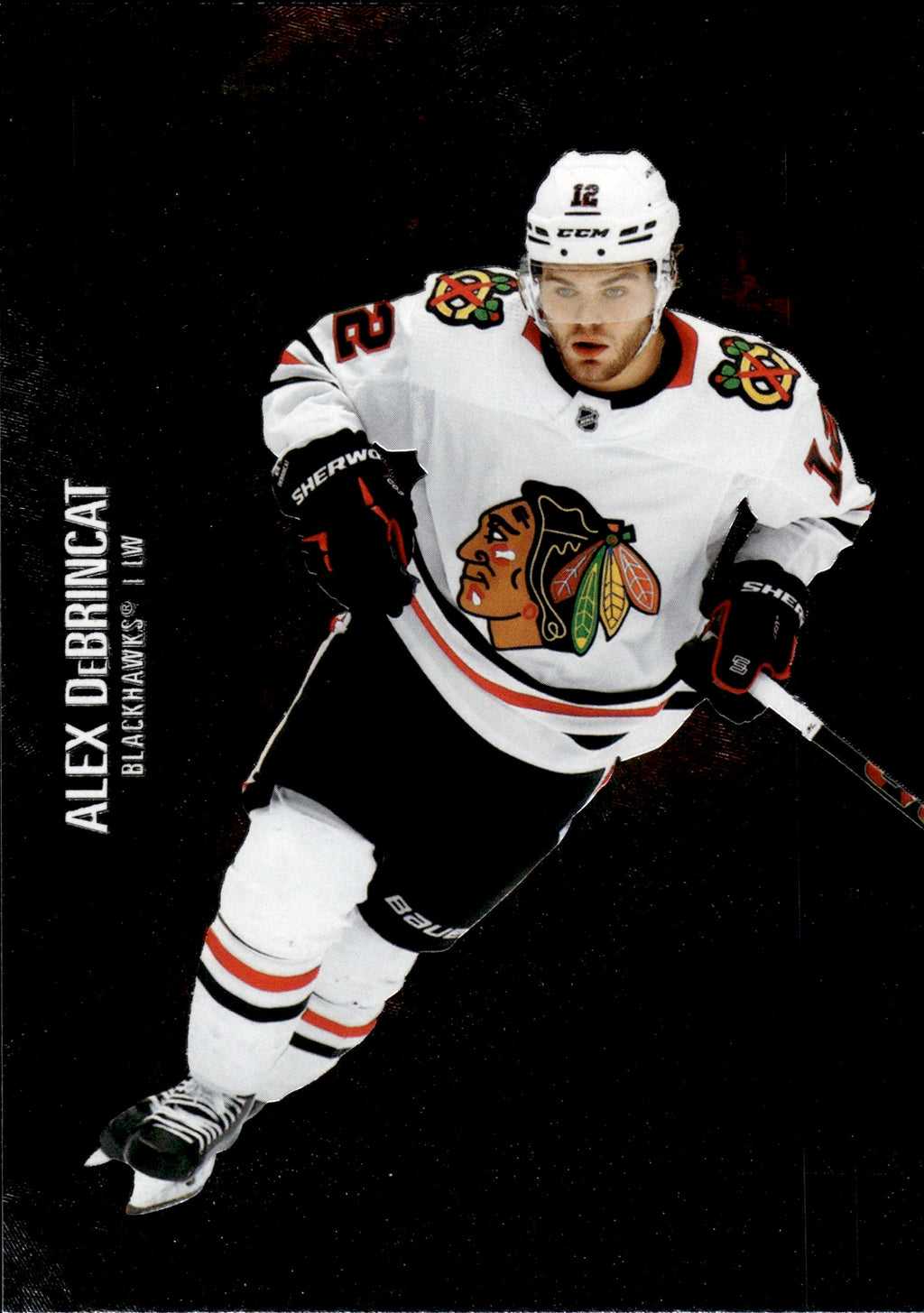 2021-22 Upper Deck Skybox Metal Universe Hockey Base #17 Alex DeBrincat - Chicago Blackhawks - Back