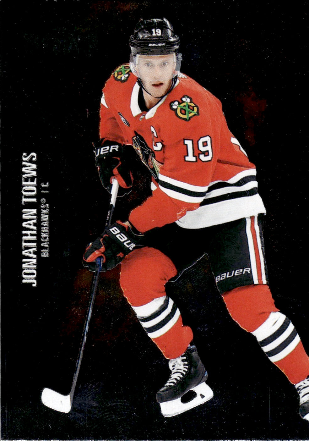 2021-22 Upper Deck Skybox Metal Universe Hockey Base #	71 Jonathan Toews - Chicago Blackhawks