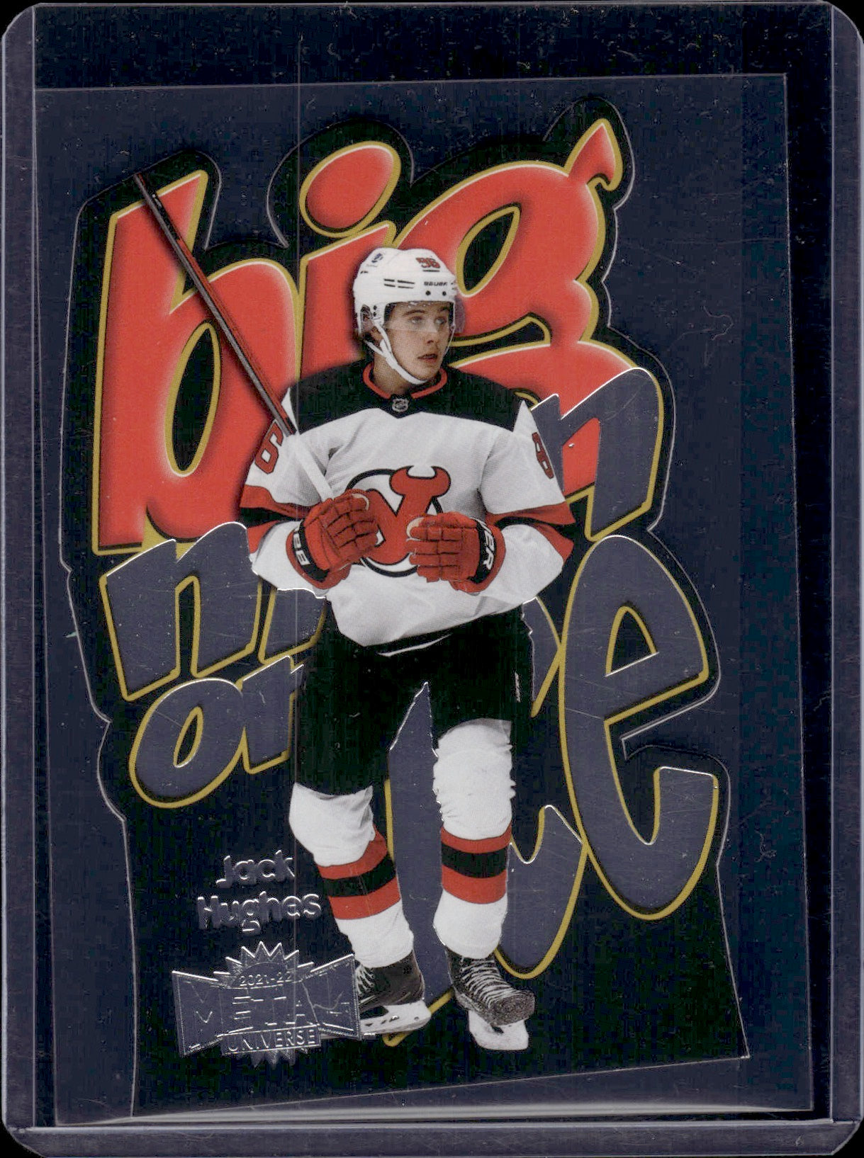 2021-22 Upper Deck Skybox Metal Universe Hockey Big Man On Ice #BM-18 Jack Hughes - New Jersey Devils