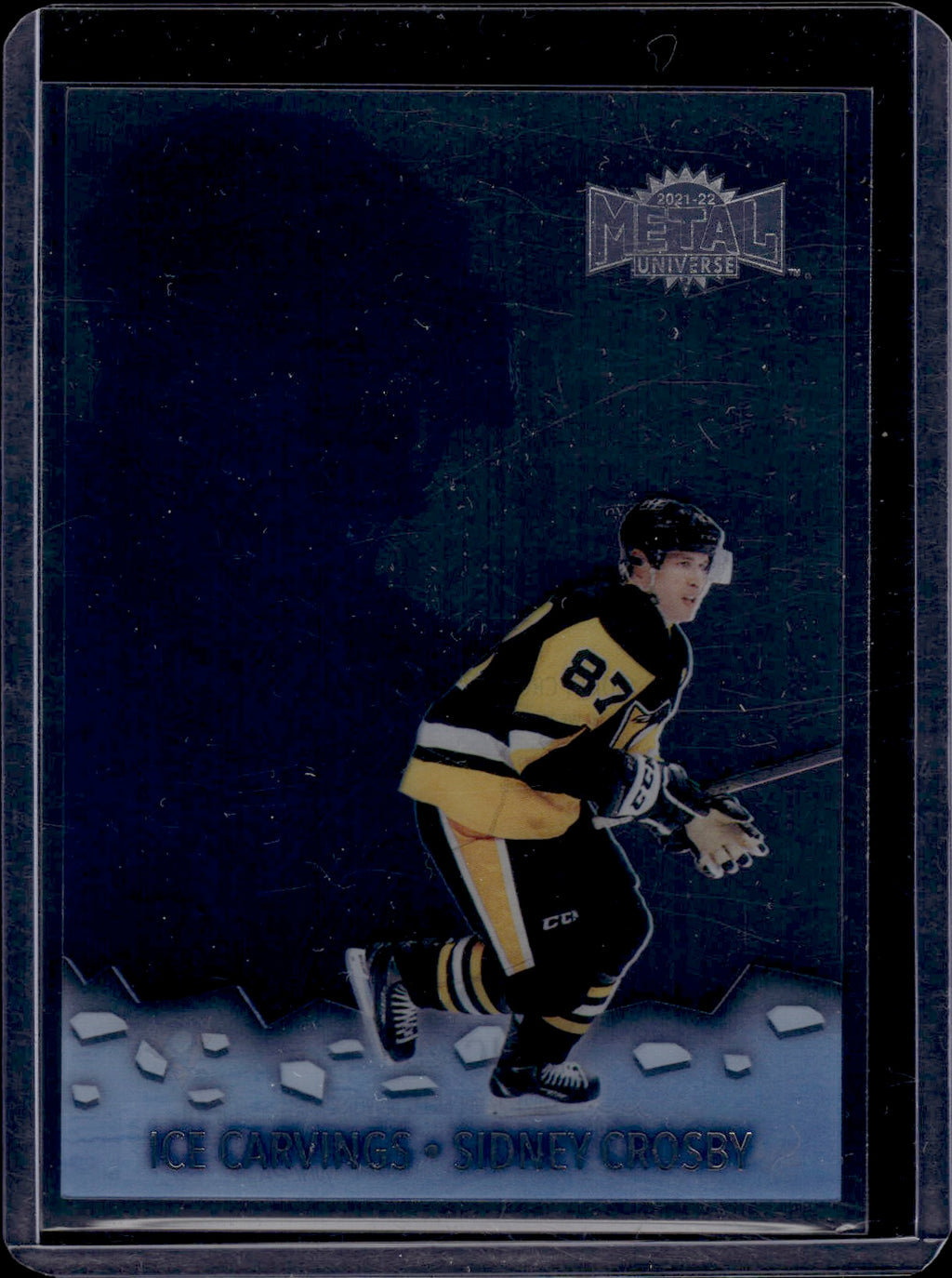 2021-22 Upper Deck Skybox Metal Universe Hockey Ice Carvings #IC-25 Sidney Crosby - Pittsburgh Penguins