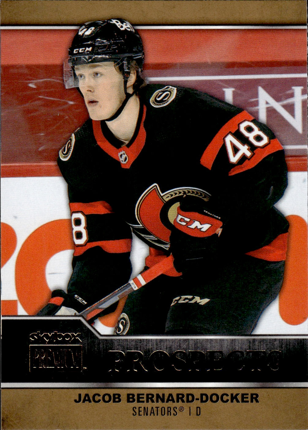 2021-22 Upper Deck Skybox Metal Universe Hockey Premium Prospects #PP-18 Jacob Bernard-Docker - Ottawa Senators