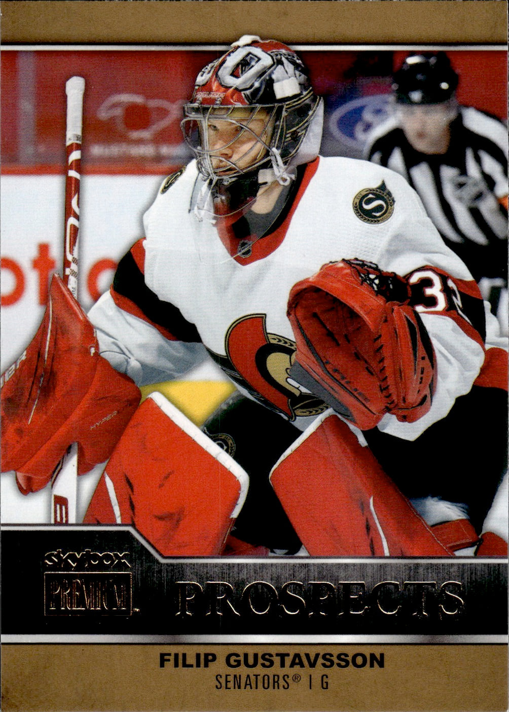 2021-22 Upper Deck Skybox Metal Universe Hockey Premium Prospects #PP-27 Filip Gustavsson - Ottawa Senators