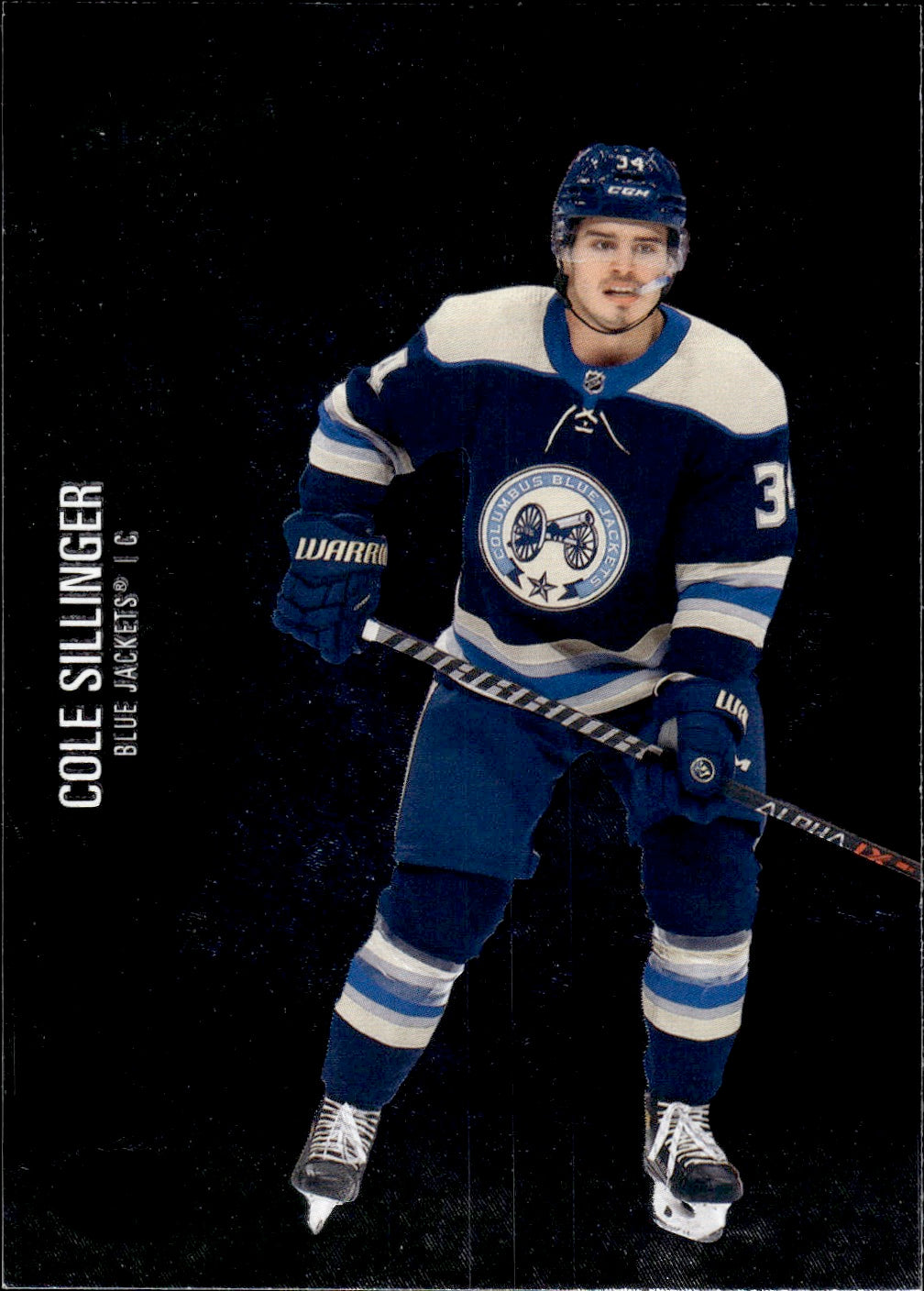 2021-22 Upper Deck Skybox Metal Universe Hockey Rookies #161 Cole Sillinger - Columbus Blue Jackets