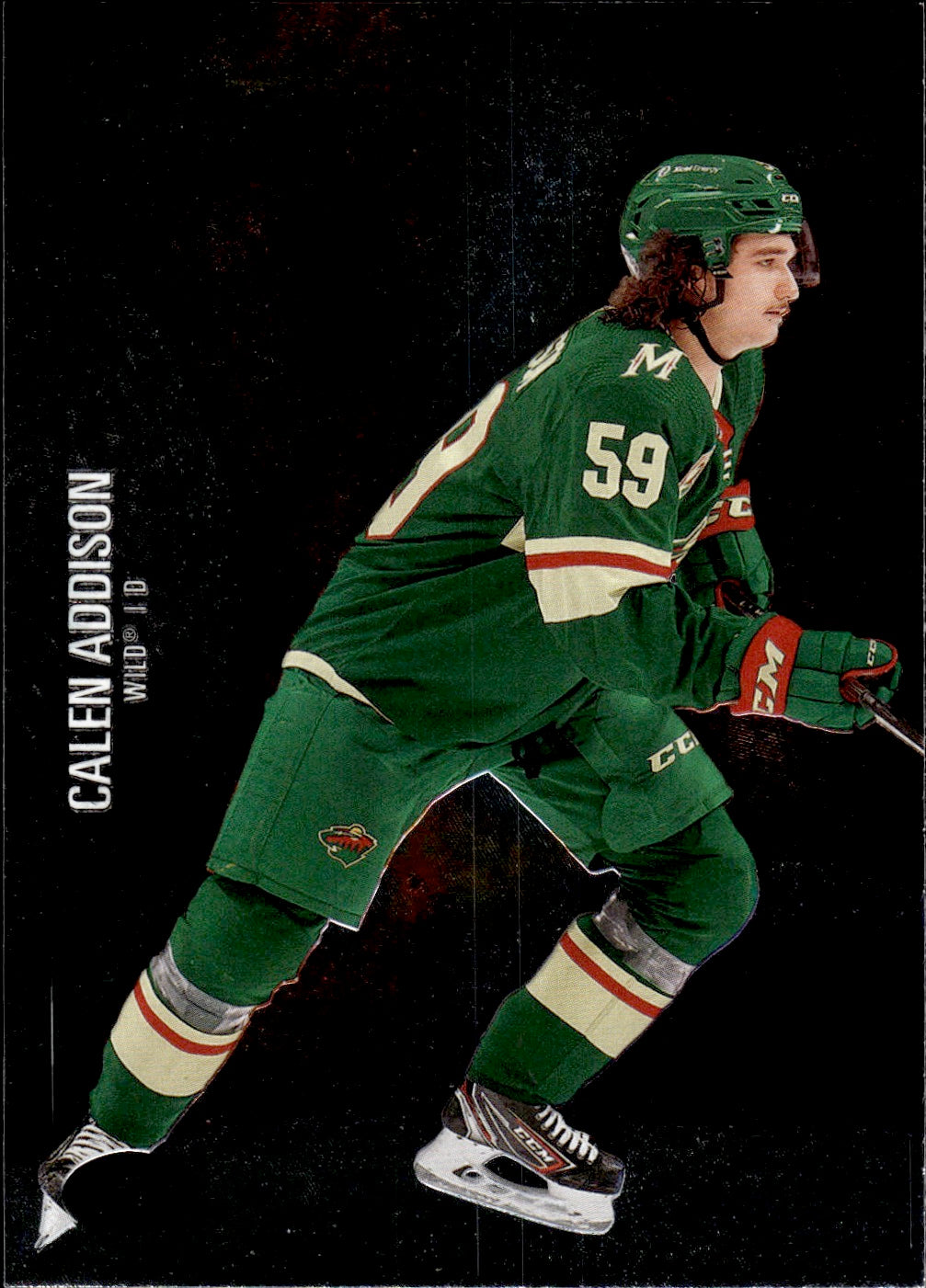 2021-22 Upper Deck Skybox Metal Universe Hockey Rookies #162 Calen Addison - Minnesota Wild