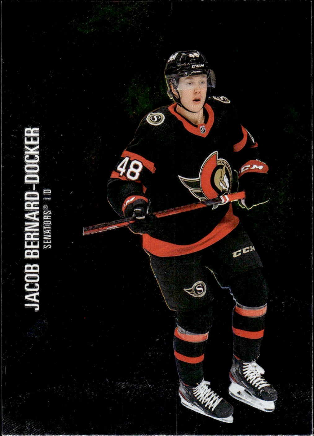 2021-22 Upper Deck Skybox Metal Universe Hockey Rookies #163 Jacob Bernard-Docker - Ottawa Senators