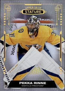 2021-22 Upper Deck Stature - Base #27 Pekka Rinne - Nashville Predators