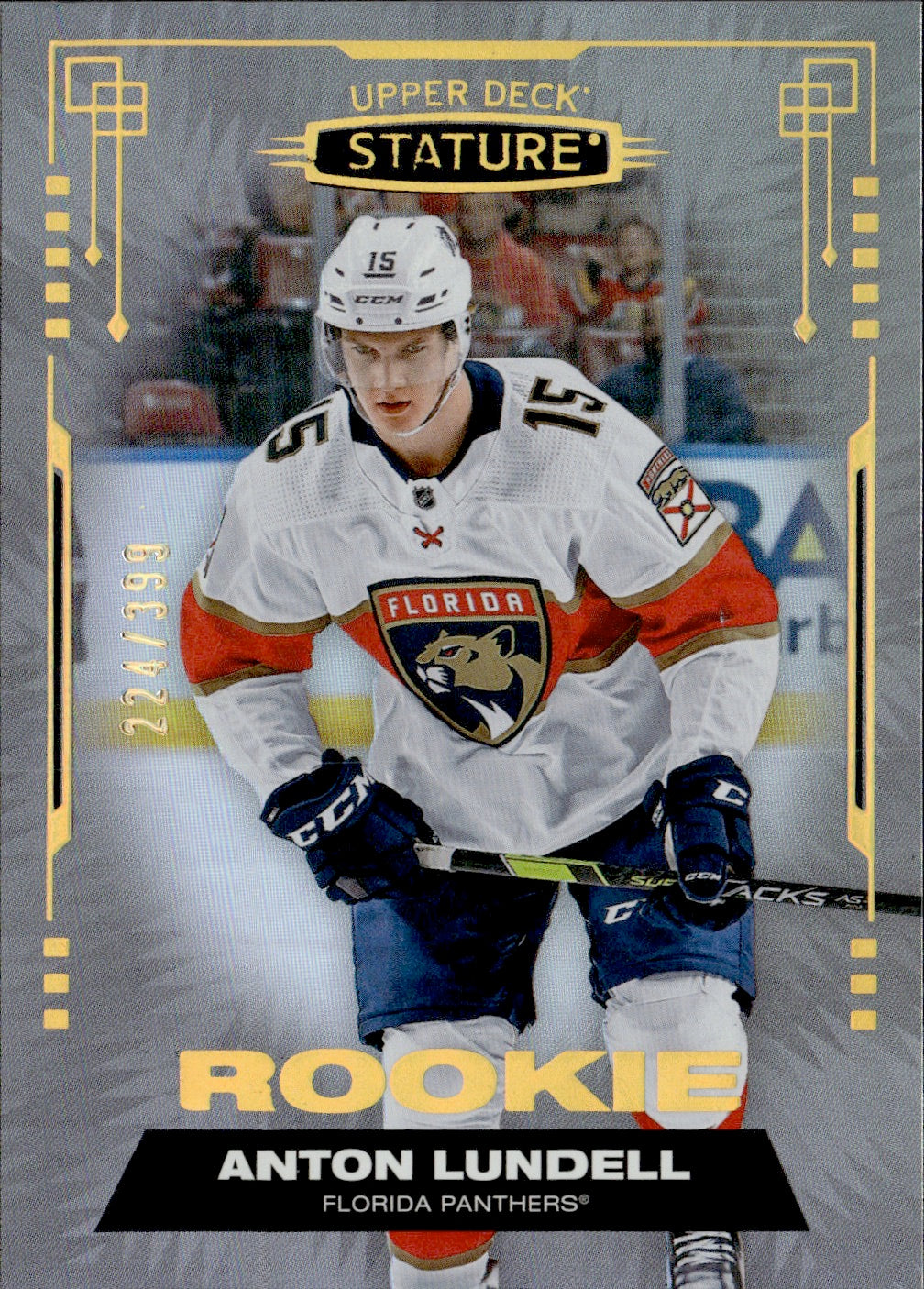 2021-22 Upper Deck Stature - Base /399 #145 Anton Lundell - Florida Panthers