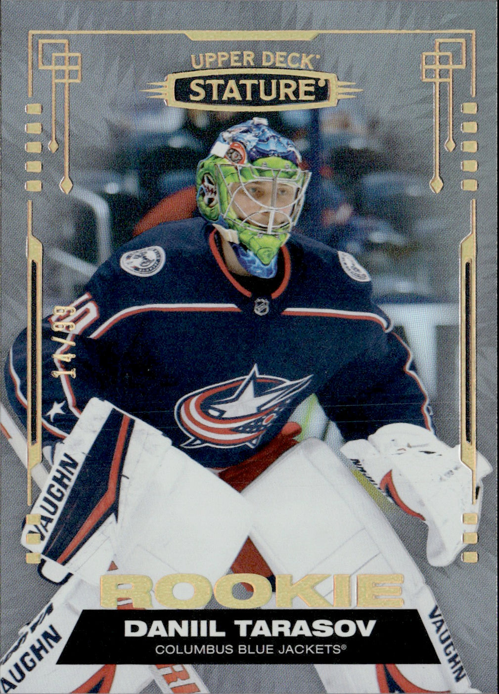 2021-22 Upper Deck Stature - Base /99 #143 Daniil Tarasov - Columbus Blue Jackets