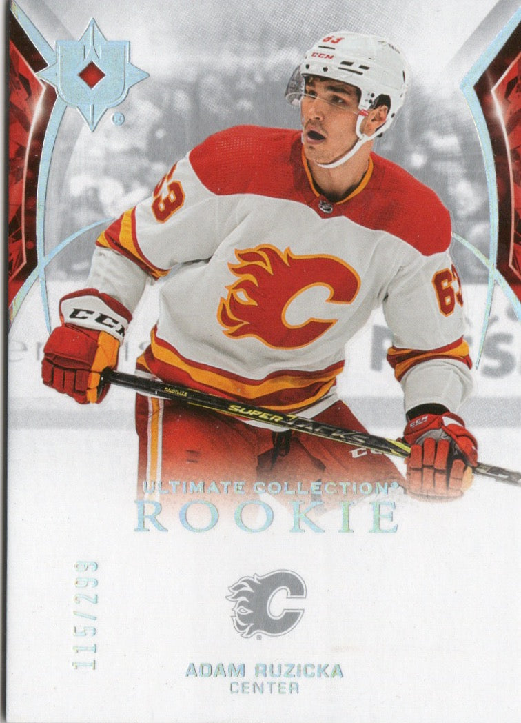 2021-22 Upper Deck Ultimate Hockey - Ultimate Collection Rookie /299 #177 Adam Ruzicka - Calgary Flames