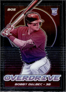 2021 Panini Chronicles Baseball Overdrive #9 Bobby Dalbec - Boston Red Sox