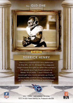 2021 Panini Contenders Football Gladiators Emerald #GLD-DHE Derrick Henry - Tennessee Titans