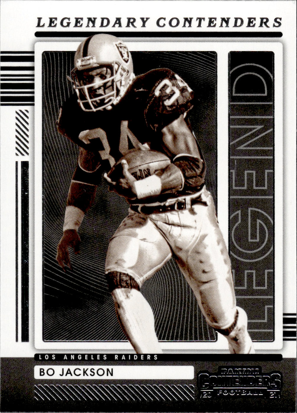 2021 Panini Contenders Football Legendary Contenders #LGD-BJA Bo Jackson - Los Angeles Raiders