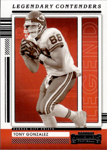 2021 Panini Contenders Football Legendary Contenders #LGD-TGO Tony Gonzalez - Kansas City Chiefs