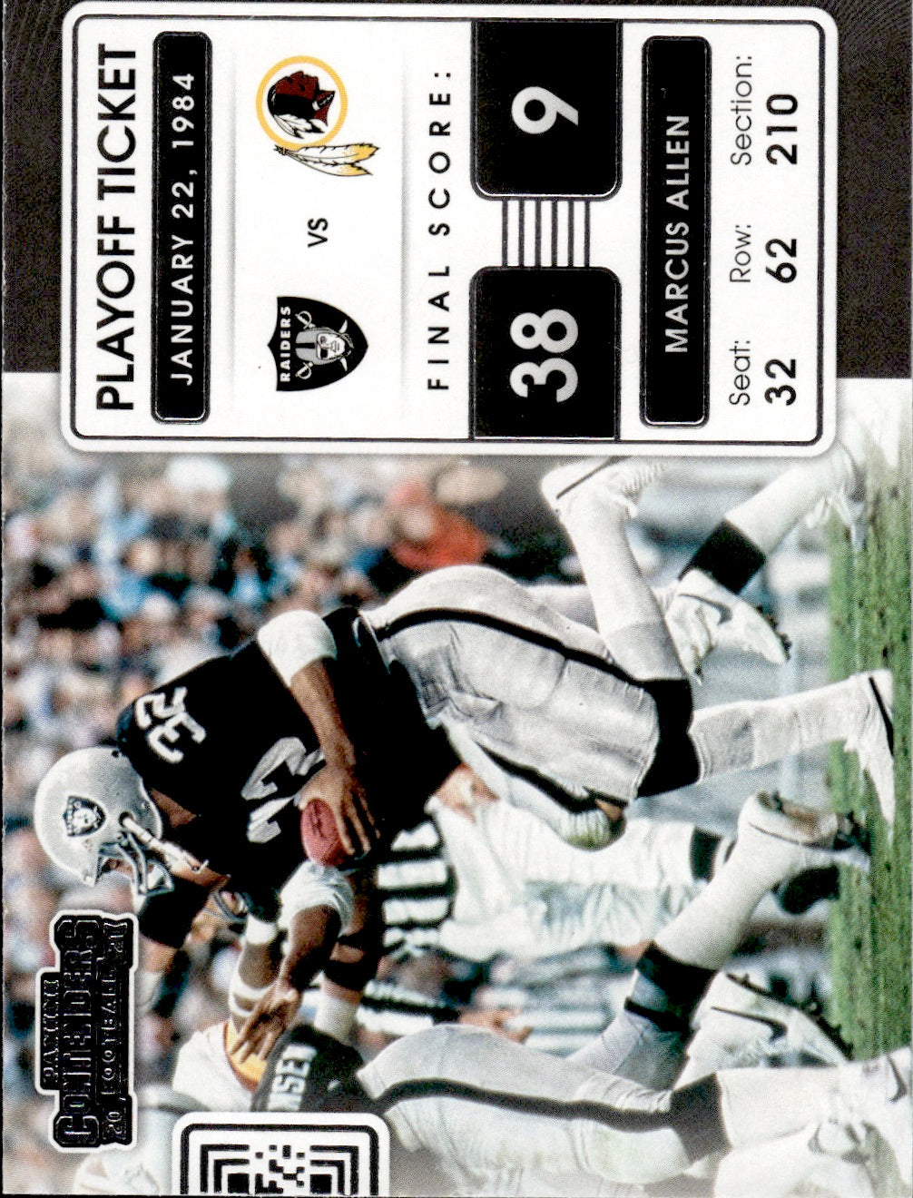 2021 Panini Contenders Football Playoff Ticket #PLT-MAL - Marcus Allen - Los Angeles Raiders