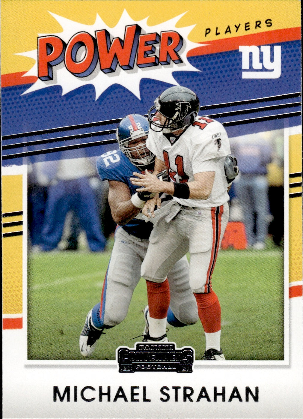 2021 Panini Contenders Football Power Players #PP-MST Michael Strahan - New York Giants