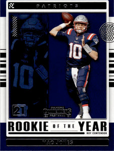 2021 Panini Contenders Football Rookie Of The Year #ROY-MJO Mac Jones - New England Patriots