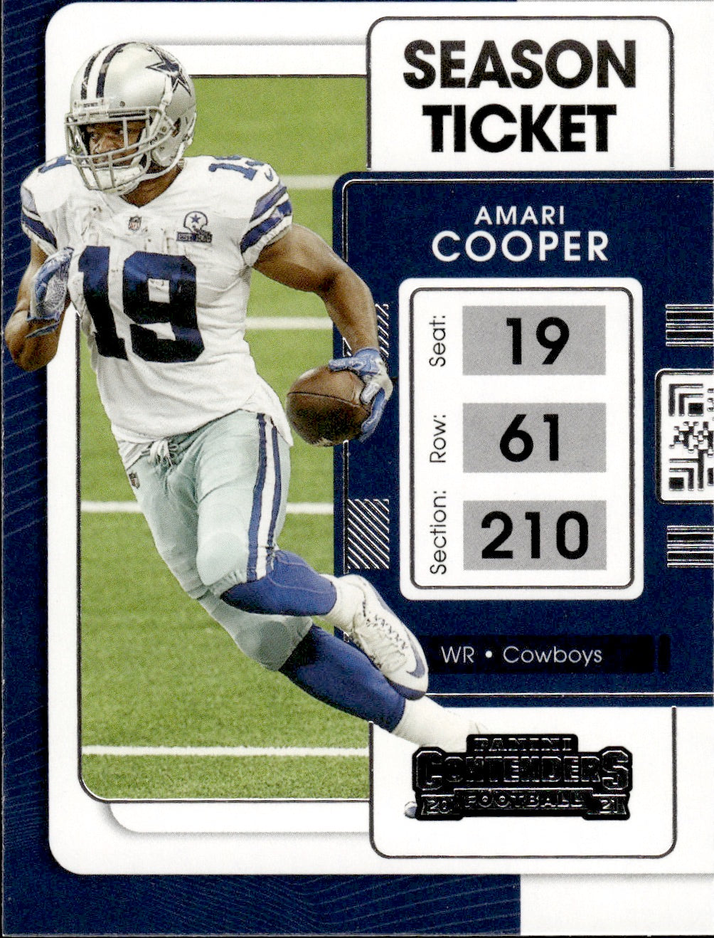 2021 Panini Contenders Football #27 Amari Cooper - Dallas Cowboys