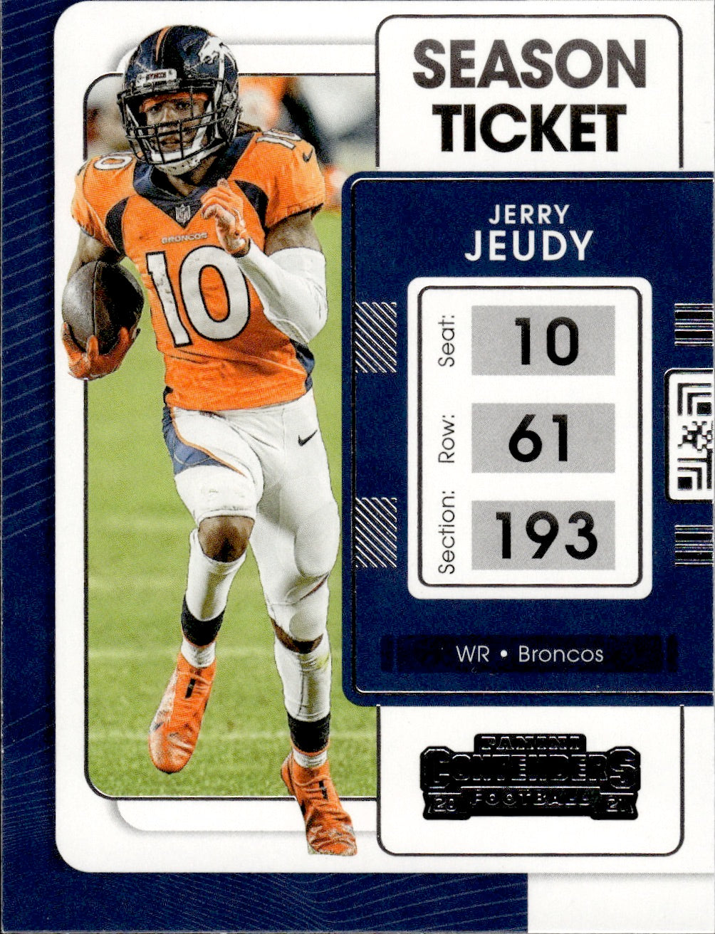 2021 Panini Contenders Football #29 Jerry Jeudy - Denver Broncos