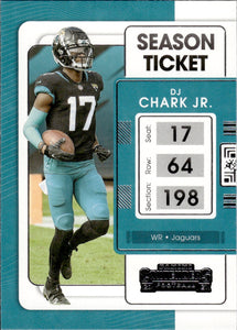 2021 Panini Contenders Football #44 DJ Chark Jr. - Jacksonville Jaguars