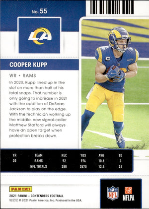 2021 Panini Contenders Football #55 Cooper Kupp - Los Angeles Rams