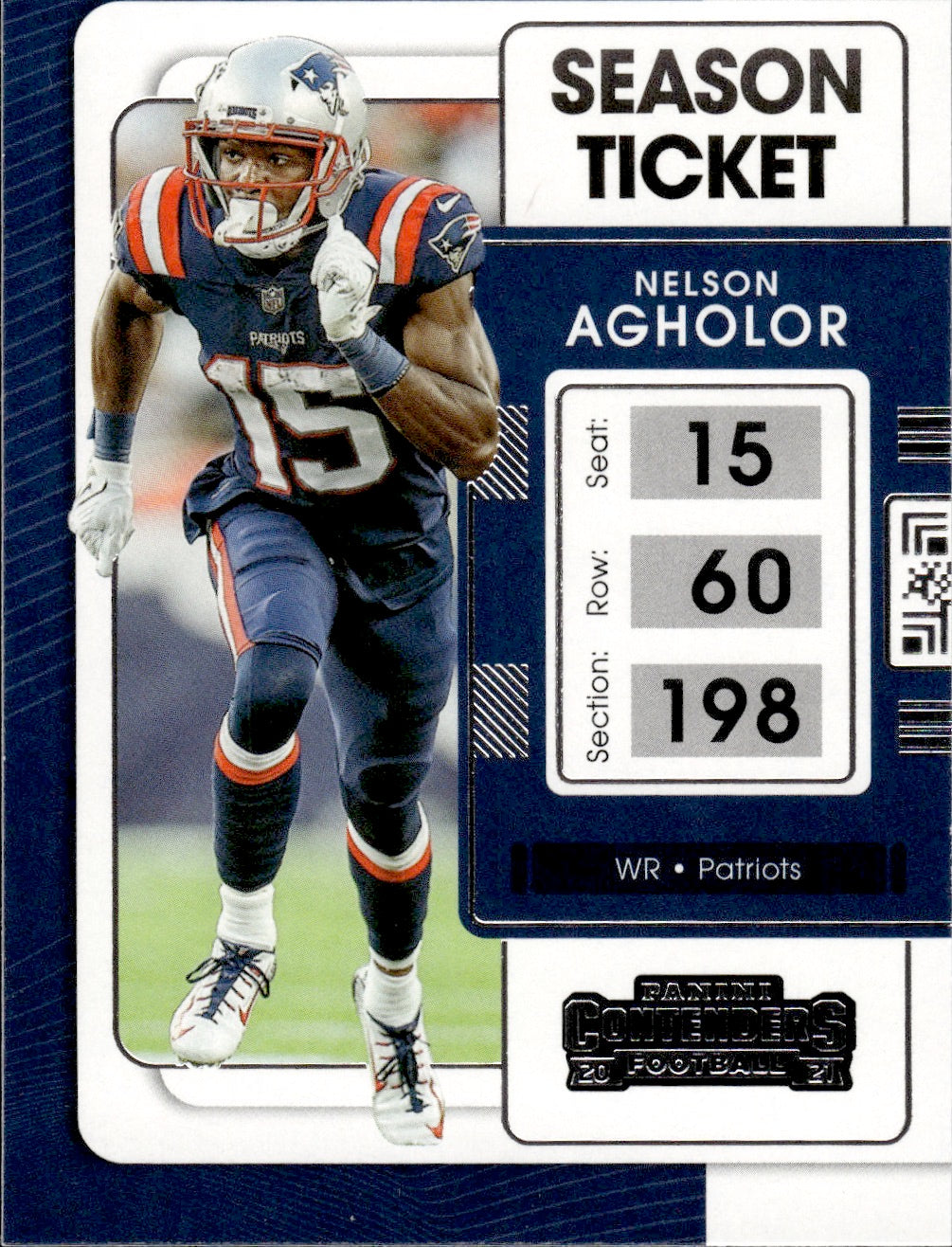 2021 Panini Contenders Football #67 Nelson Agholor - New England Patriots