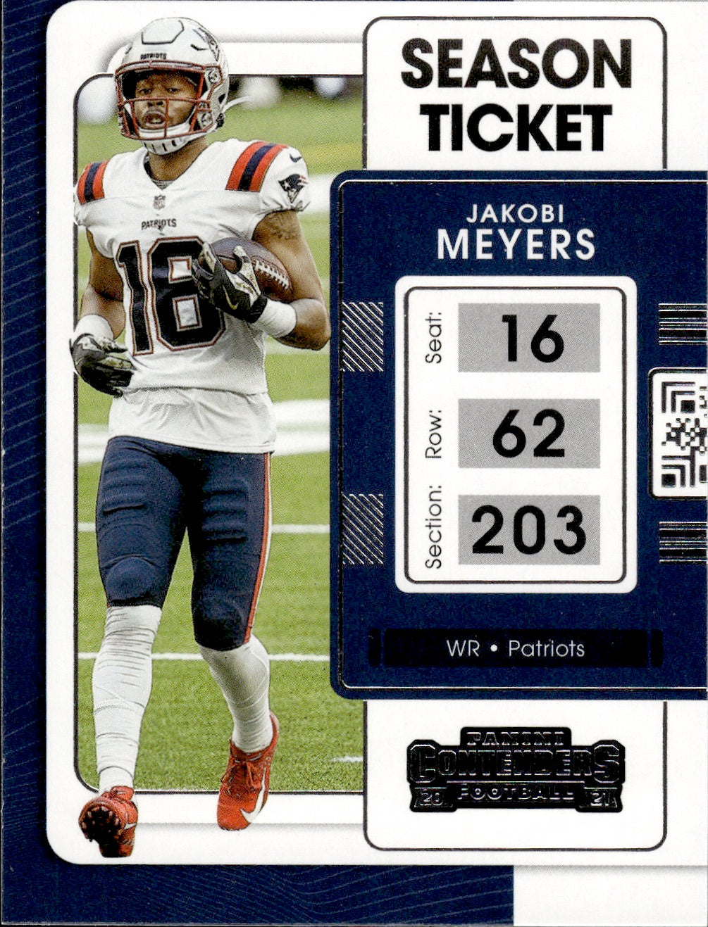 2021 Panini Contenders Football #68 Jakobi Meyers - New England Patriots