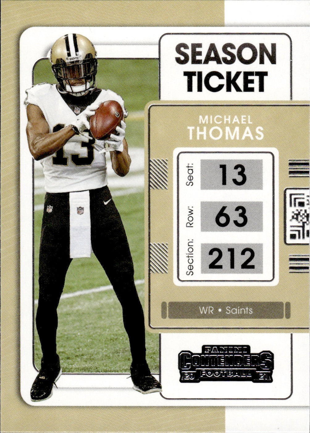 2021 Panini Contenders Football #70 Michael Thomas New Orleans Saints