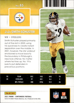 2021 Panini Contenders Football #83 JuJu Smith-Schuster - Pittsburgh Steelers