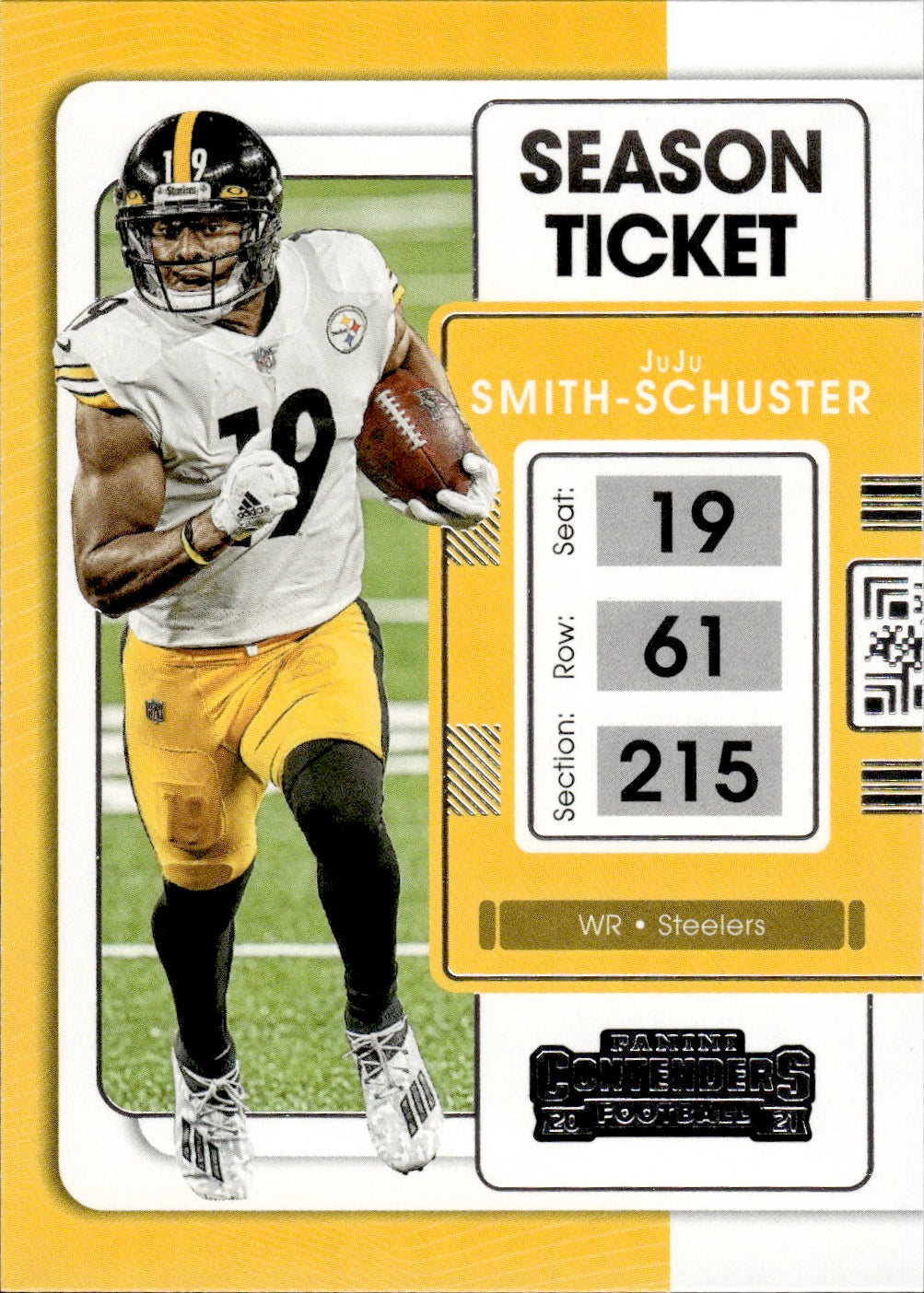 2021 Panini Contenders Football #83 JuJu Smith-Schuster - Pittsburgh Steelers