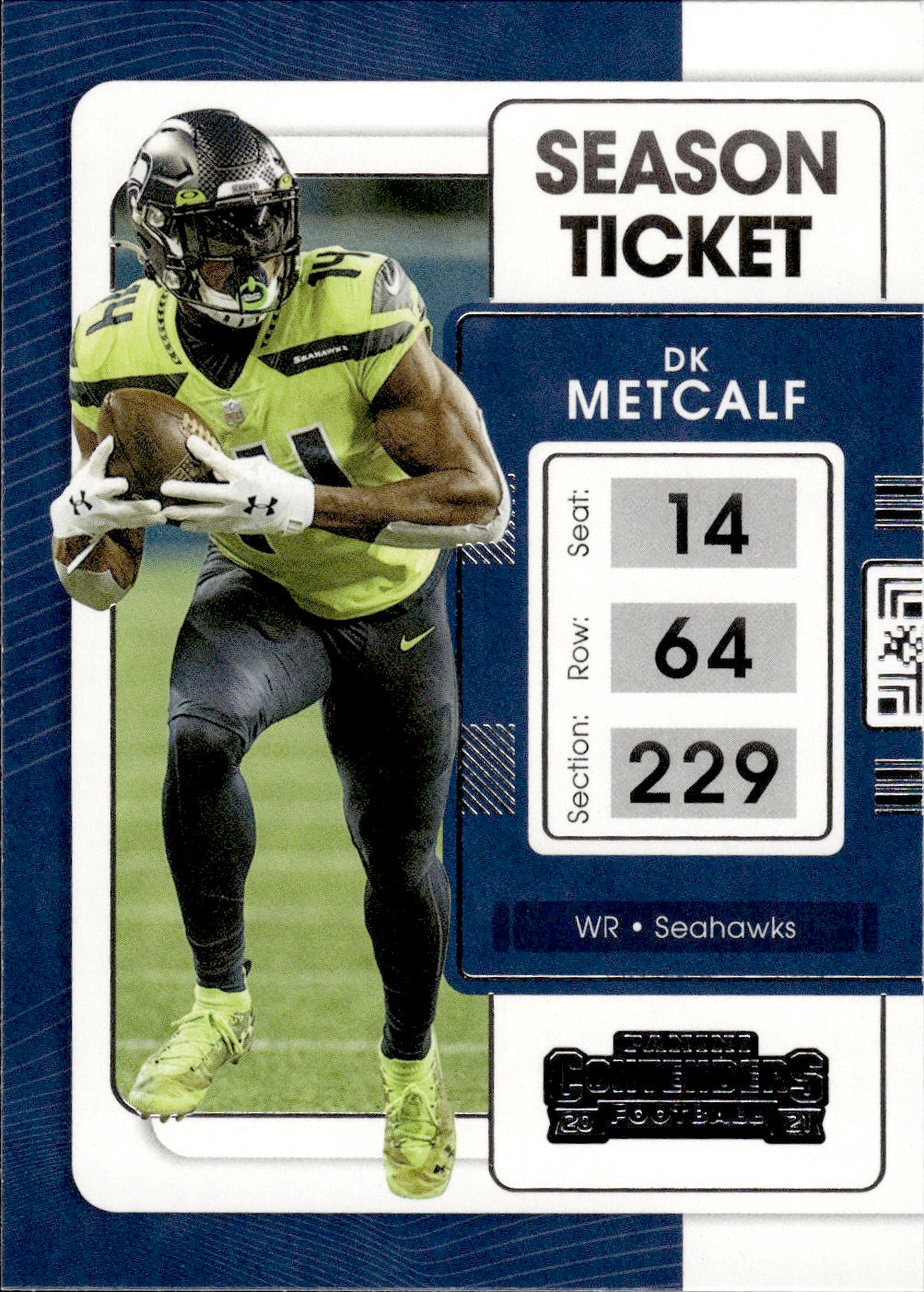 2021 Panini Contenders Football #86 DK Metcalf - Seattle Seahawks