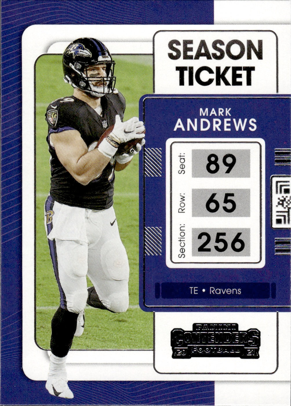 2021 Panini Contenders Football #9 Mark Andrews - Baltimore Ravens