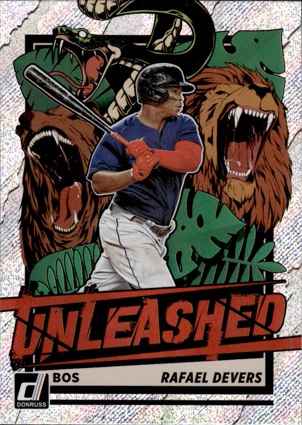 2021 Panini Donruss Baseball Unleashed #UNL25 Rafael Devers - Boston Red Sox