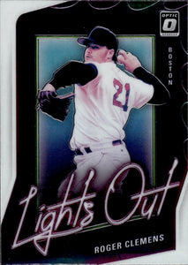 2021 Panini Donruss Optic Baseball Lights Out #LO15 Roger Clemens - Boston Red Sox