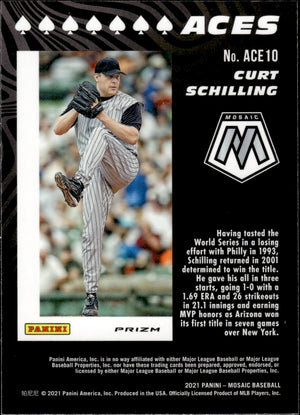 2021 Panini Mosaic Baseball Aces Mosaic #ACE10 Curt Schilling - Arizona Diamondbacks