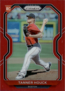 2021 Panini Prizm Baseball Red Prizm #4 Tanner Houck - Boston Red Sox