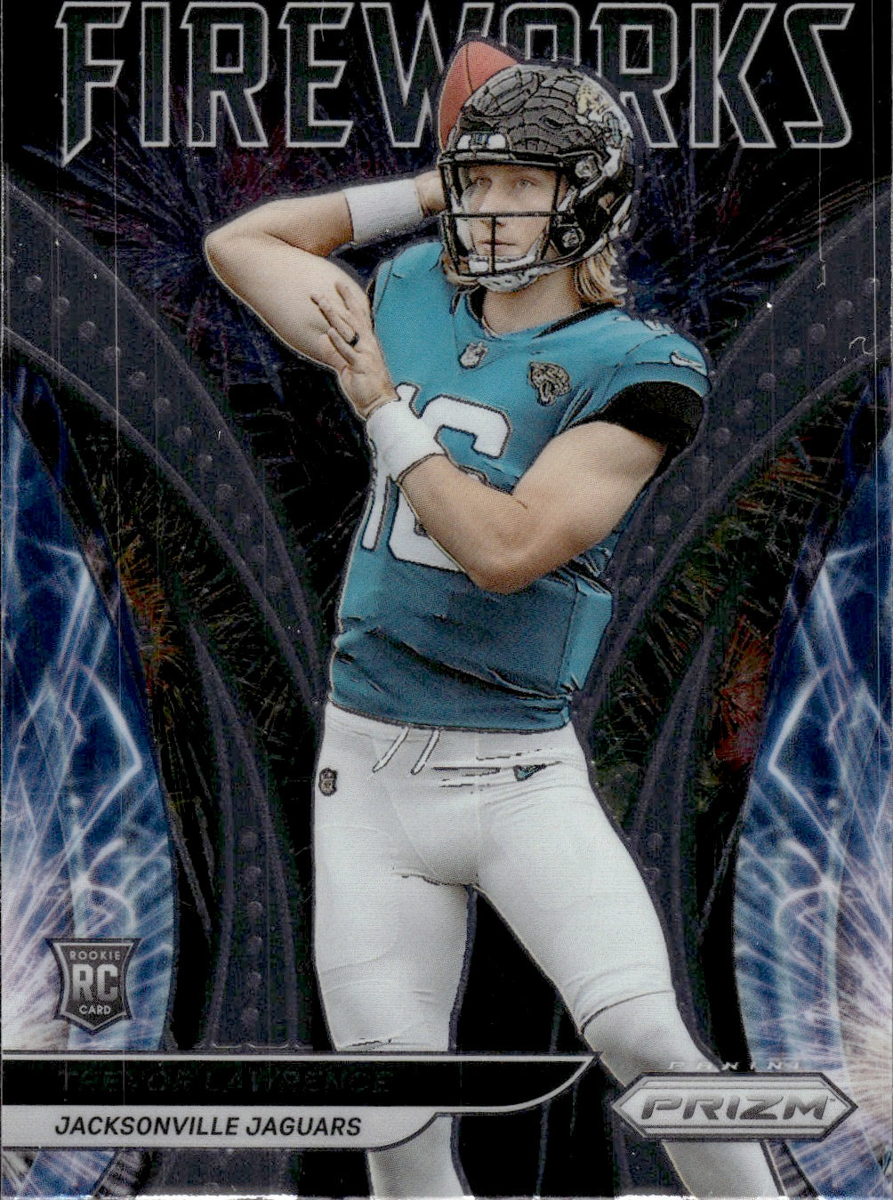 2021 Panini Prizm Football Fireworks #F-21 Trevor Lawrence - Jacksonville Jaguars