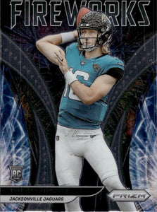 2021 Panini Prizm Football Fireworks #F-21 Trevor Lawrence - Jacksonville Jaguars