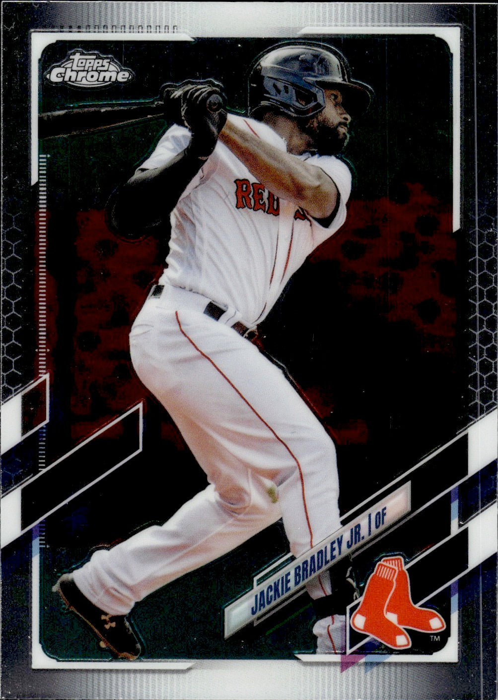 2021 Topps Chrome Baseball #161 Jackie Bradley Jr. - Boston Red Sox