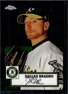 2021 Topps Chrome Platinum Anniversery Baseball #563 Dallas Braden - Oakland Athletics