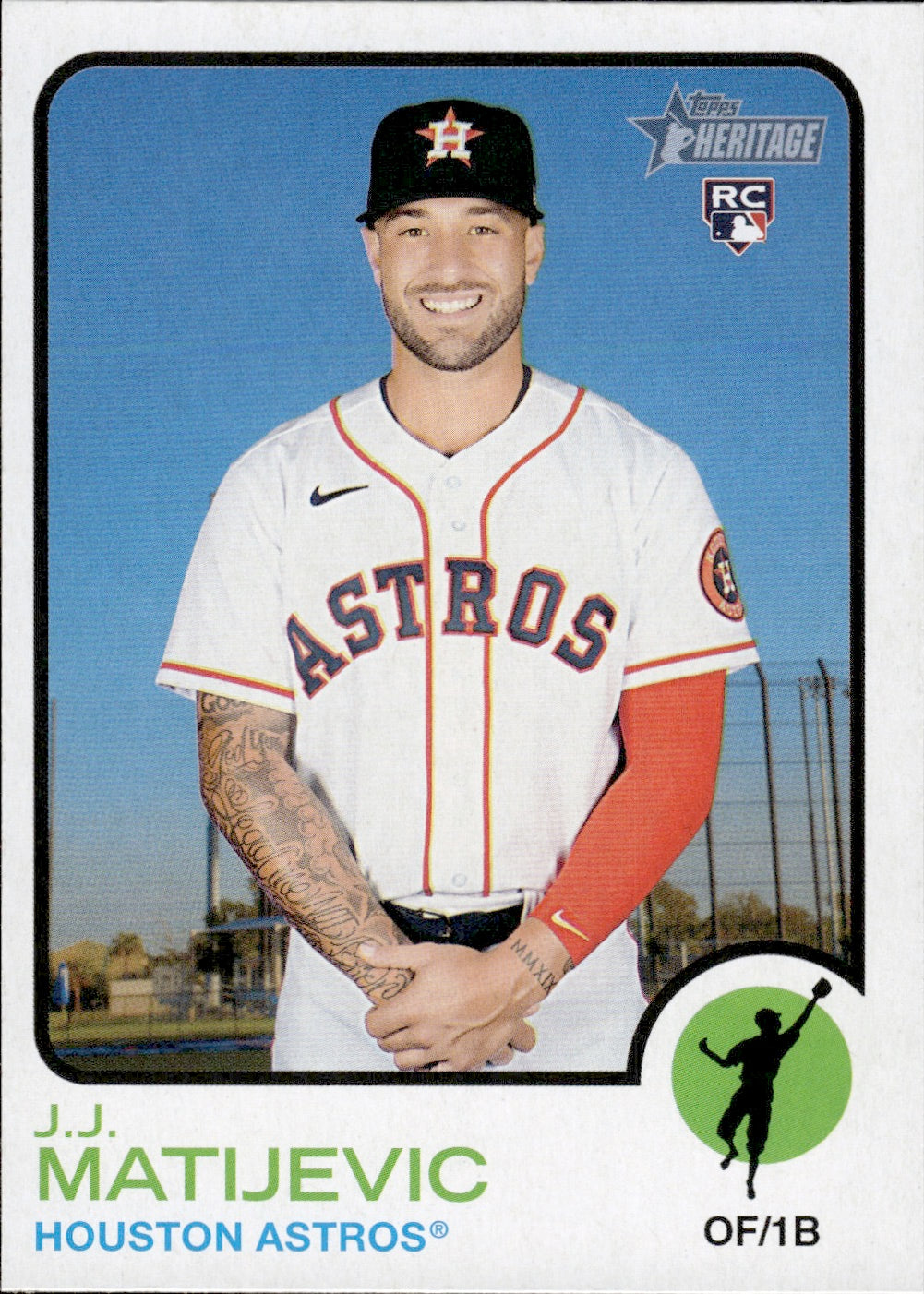 2021 Topps Heritage #561 J.J. Matijevic - Houston Astros