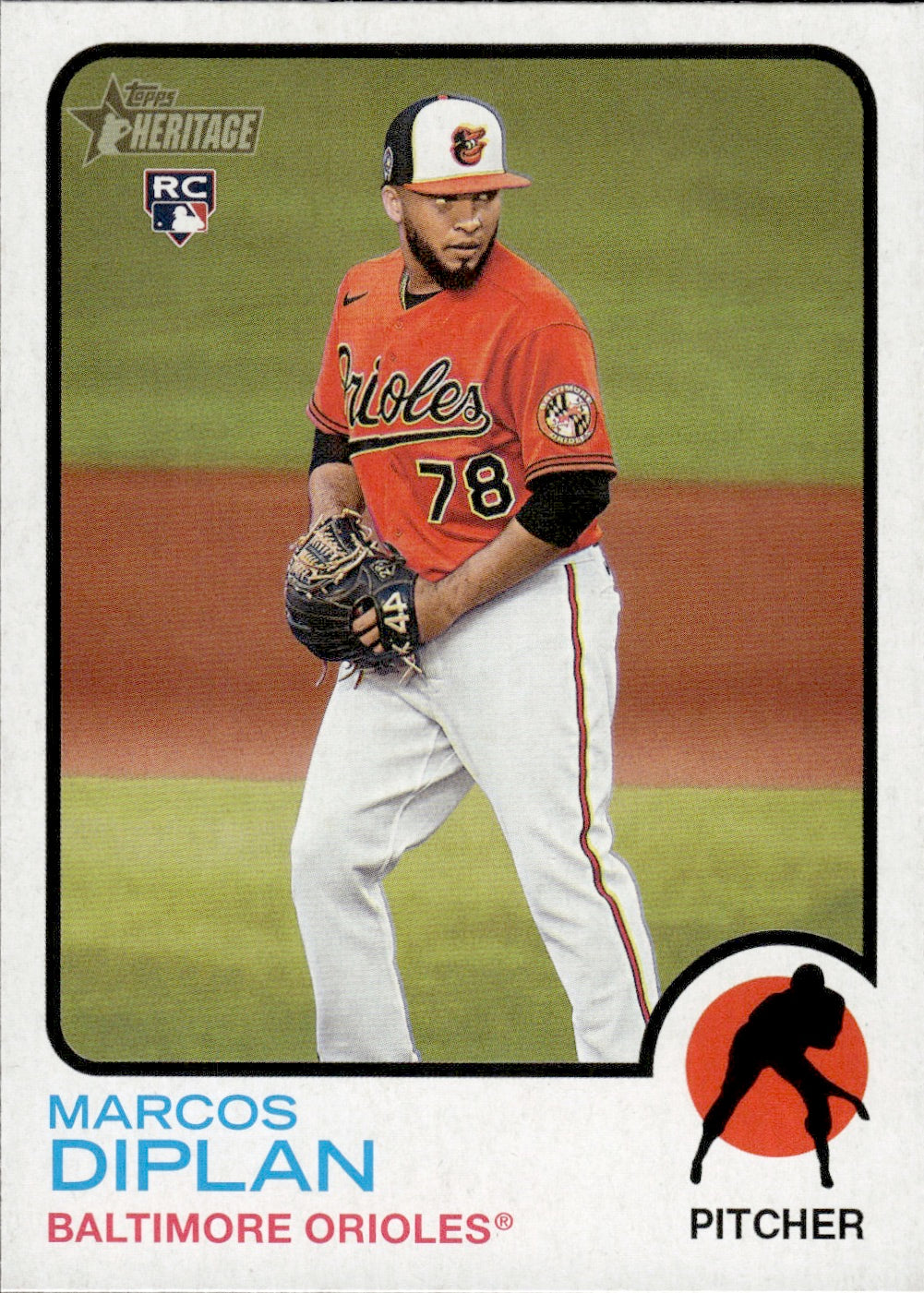2021 Topps Heritage #617 Marcos Diplan - Baltimore Orioles