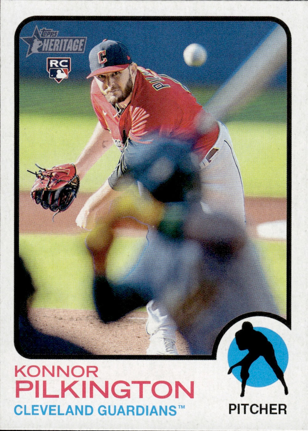2021 Topps Heritage #633 Konnor Pilkington - Cleveland Guardians