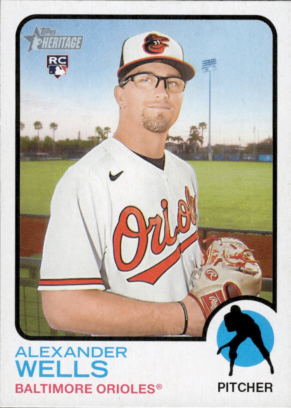 2021 Topps Heritage #662 Alexander Wells - Baltimore Orioles