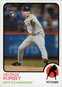 2021 Topps Heritage #677 George Kirby - Seattle Mariners