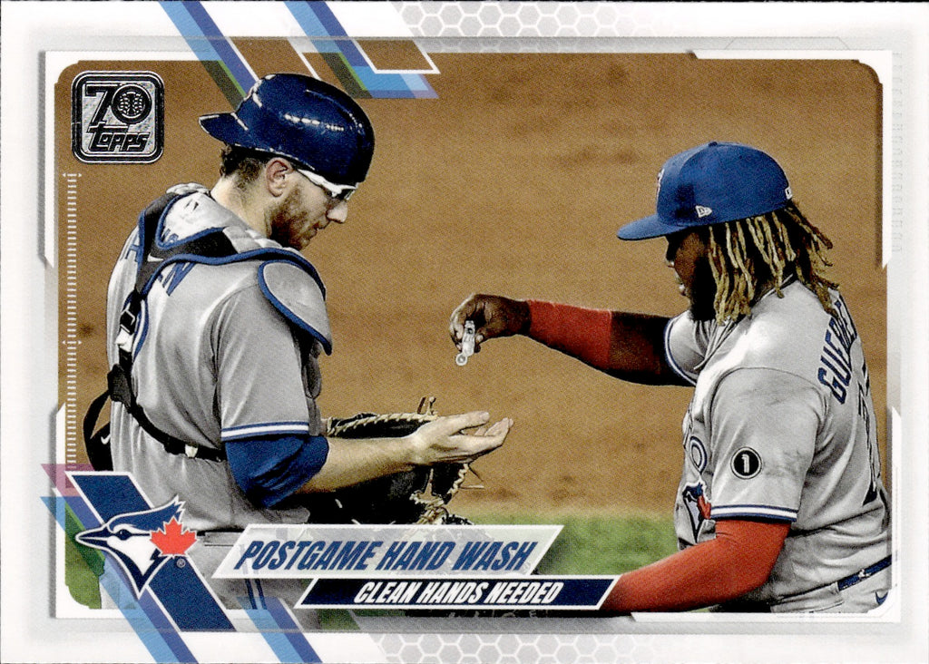 2021 Topps Series 1 Baseball - Base #159 Postgame Hand Wash - Toronto Blue Jays