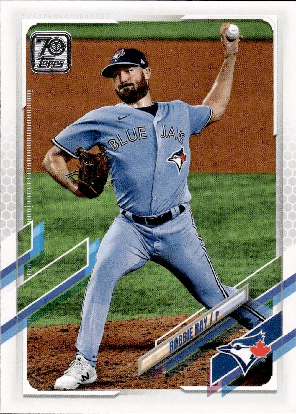 2021 Topps Series 1 Baseball - Base #212 Robbie Ray - Toronto Blue Jays