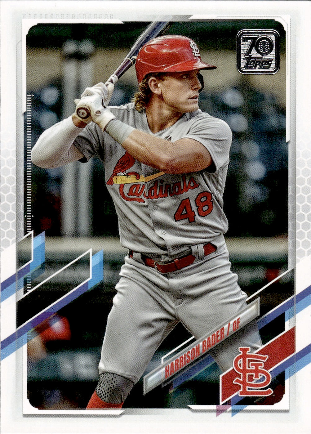 2021 Topps Series 1 Baseball - Base #286 Harrison Bader - St. Louis Cardinals